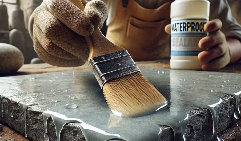 ضد آب کردن ظروف سنگ مصنوعی با لاک سنگ